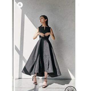 アニュアンス(ánuans)の【完売・大人気】Keyneck Jacquard Dress/M(ロングワンピース/マキシワンピース)