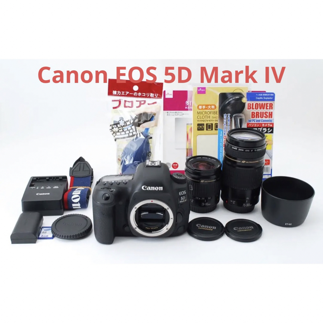 Canon - キヤノン Canon EOS 5D Mark IV標準&望遠ダブルレンズセットの ...