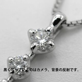 極美品 TASAKI ダイヤモンド K18WG ネックレス A02091