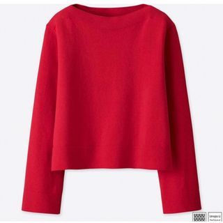 ユニクロ(UNIQLO)のUNIQLO  Ｕ コットンカシミヤボートネックセーター(ニット/セーター)