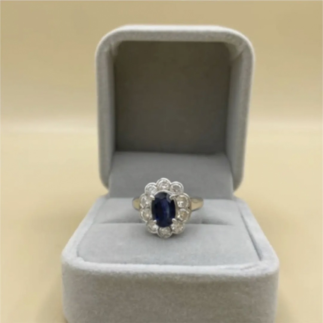 サファイア1.64ct ダイヤ1.4ct 指輪 アクセサリー サファイア1.64ct ダイヤ1.4ct 指輪 アクセサリー