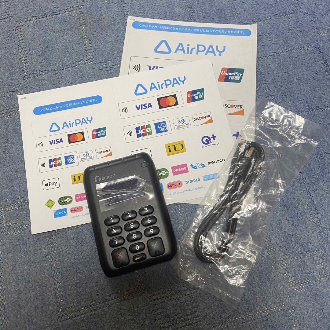 Airpay エアペイ カードリーダー リクルート エアレジ 送料無料即日発送-
