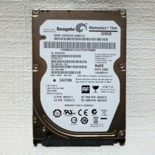 HDD 2.5インチ SATA 320GB（ジャンク品扱い） Seagate(PCパーツ)