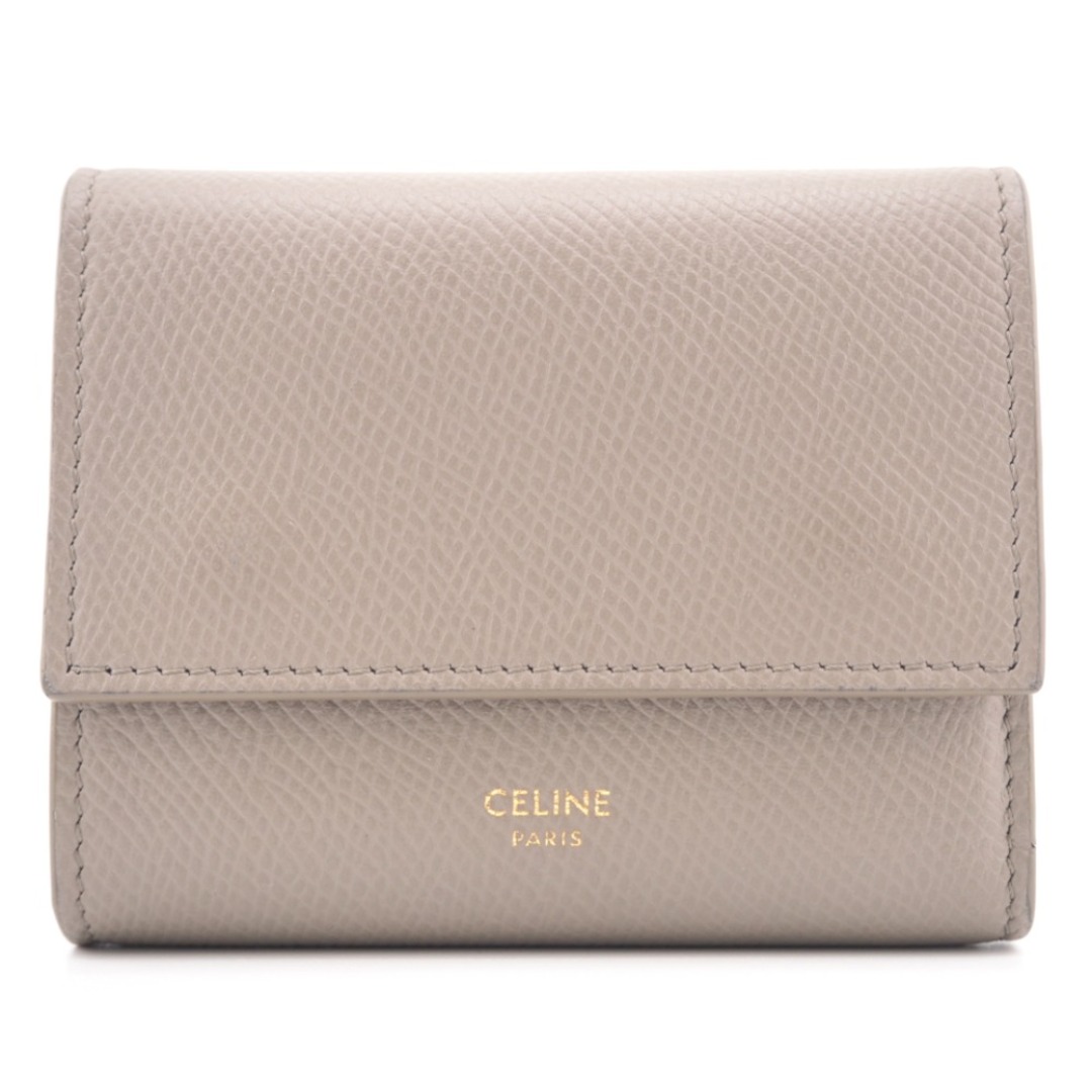 セリーヌ CELINE 三つ折り財布
 スモールトリフォール コンパクトウォレット グレー