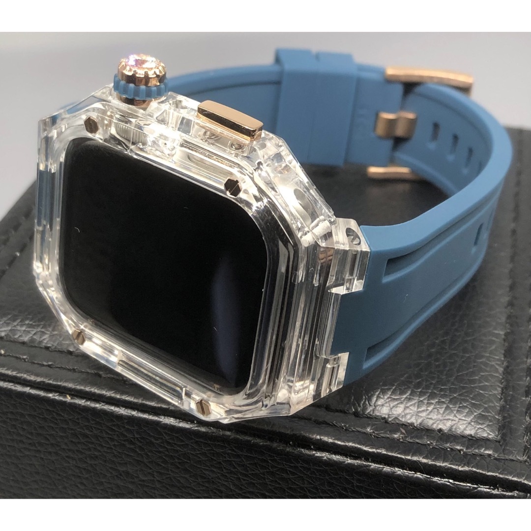 cn☆アップルウォッチ ラバーベルト カバー Apple Watchバンド-