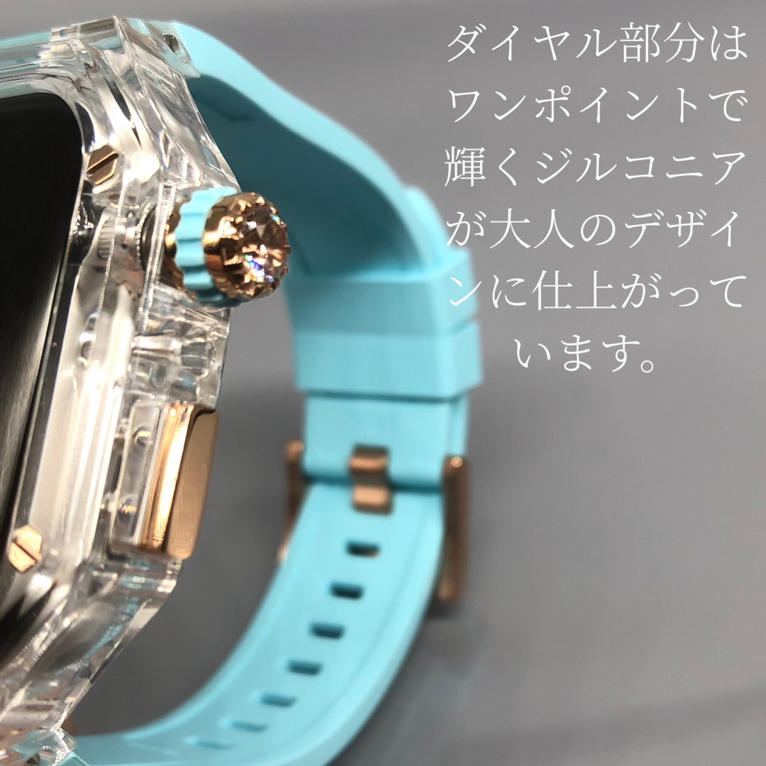 cs★アップルウォッチバンド ラバーベルト カバー　Apple Watch メンズの時計(ラバーベルト)の商品写真