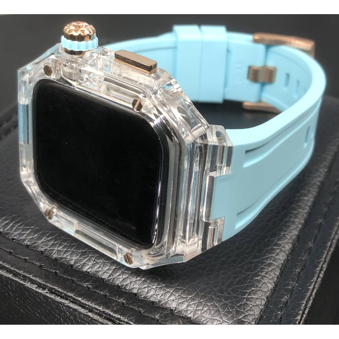 cs★アップルウォッチバンド ラバーベルト カバー　Apple Watch メンズの時計(ラバーベルト)の商品写真