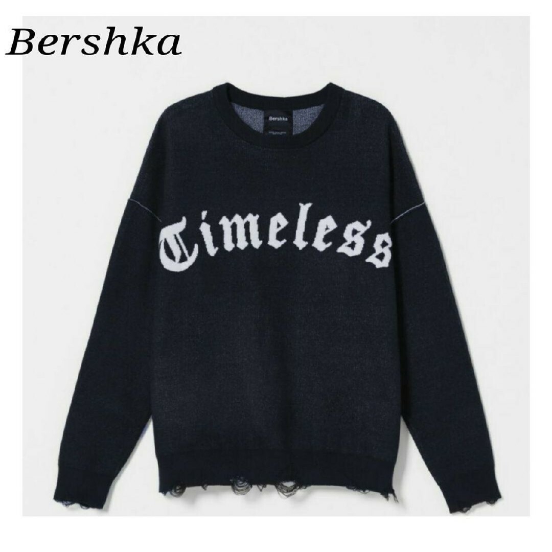 Bershkaダメージポロニット