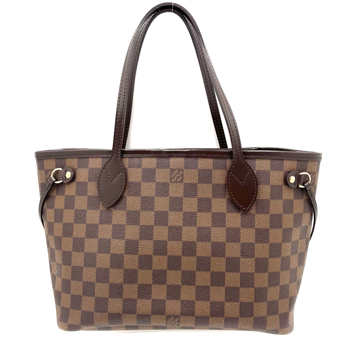 【限定価格】LOUIS VUITTON ルイヴィトン トートバッグ ダミエ ネヴァーフルPM ハンドバッグ 肩掛け 通勤 通学 ブラウン 茶 鞄 かばん N41359    ゴールド金具 レディース 定番 美品【品】