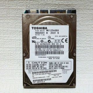 トウシバ(東芝)のHDD2.5インチ SATA 120GB（ジャンク品扱い） 東芝(PCパーツ)