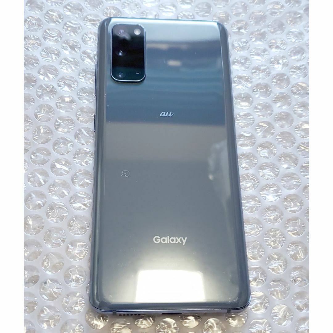 美品 au Galaxy S20 5G SCG01 灰色 公式SIM解除済み - スマートフォン本体
