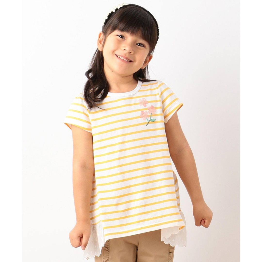 kumikyoku（組曲）(クミキョク)の組曲　Tシャツ　チュニック　120 キッズ/ベビー/マタニティのキッズ服女の子用(90cm~)(Tシャツ/カットソー)の商品写真