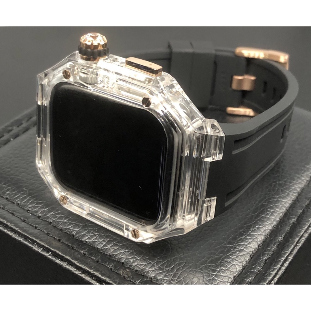 Cc5★アップルウォッチバンド ラバーベルト カバー　Apple Watch