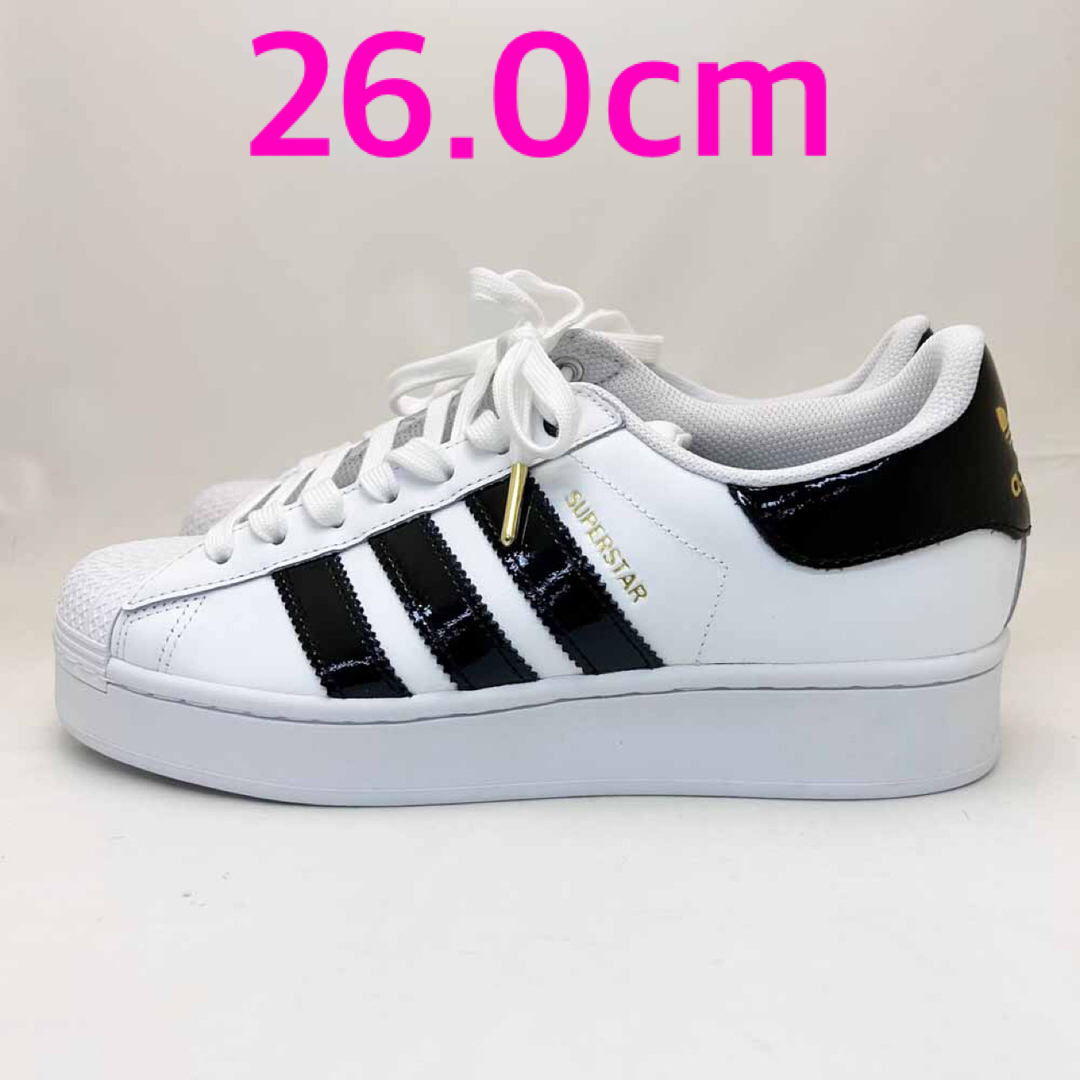 adidas(アディダス)の新品 adidas 厚底スニーカー SUPERSTAR BOLD 26.0cm レディースの靴/シューズ(スニーカー)の商品写真