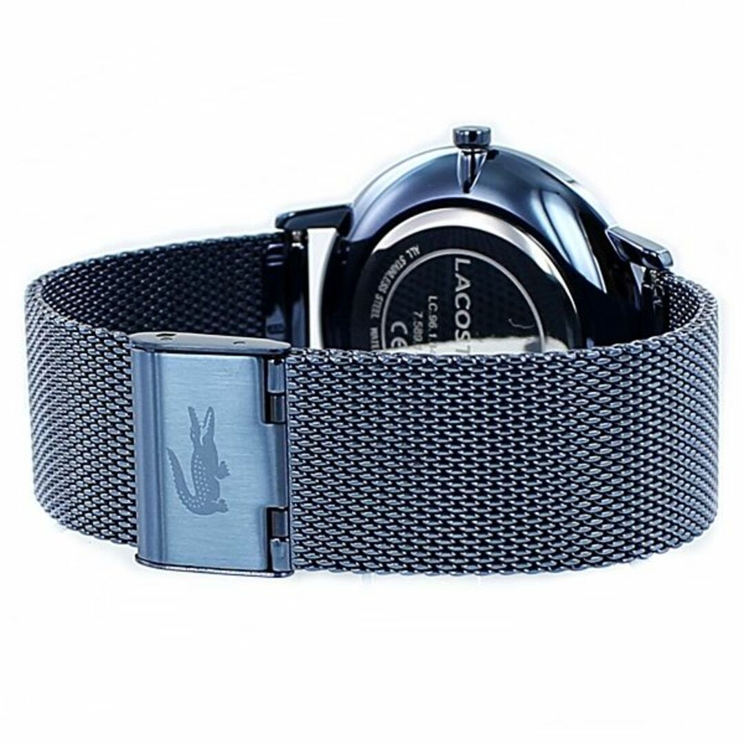 LACOSTE(ラコステ)のユニセックス 男女兼用 2針 20代 30代 40代 仕事 就職 プレゼント 腕時計 メンズ レディース ラコステ ピンクゴールド ネイビー メッシュ ステンレス メンズの時計(腕時計(アナログ))の商品写真