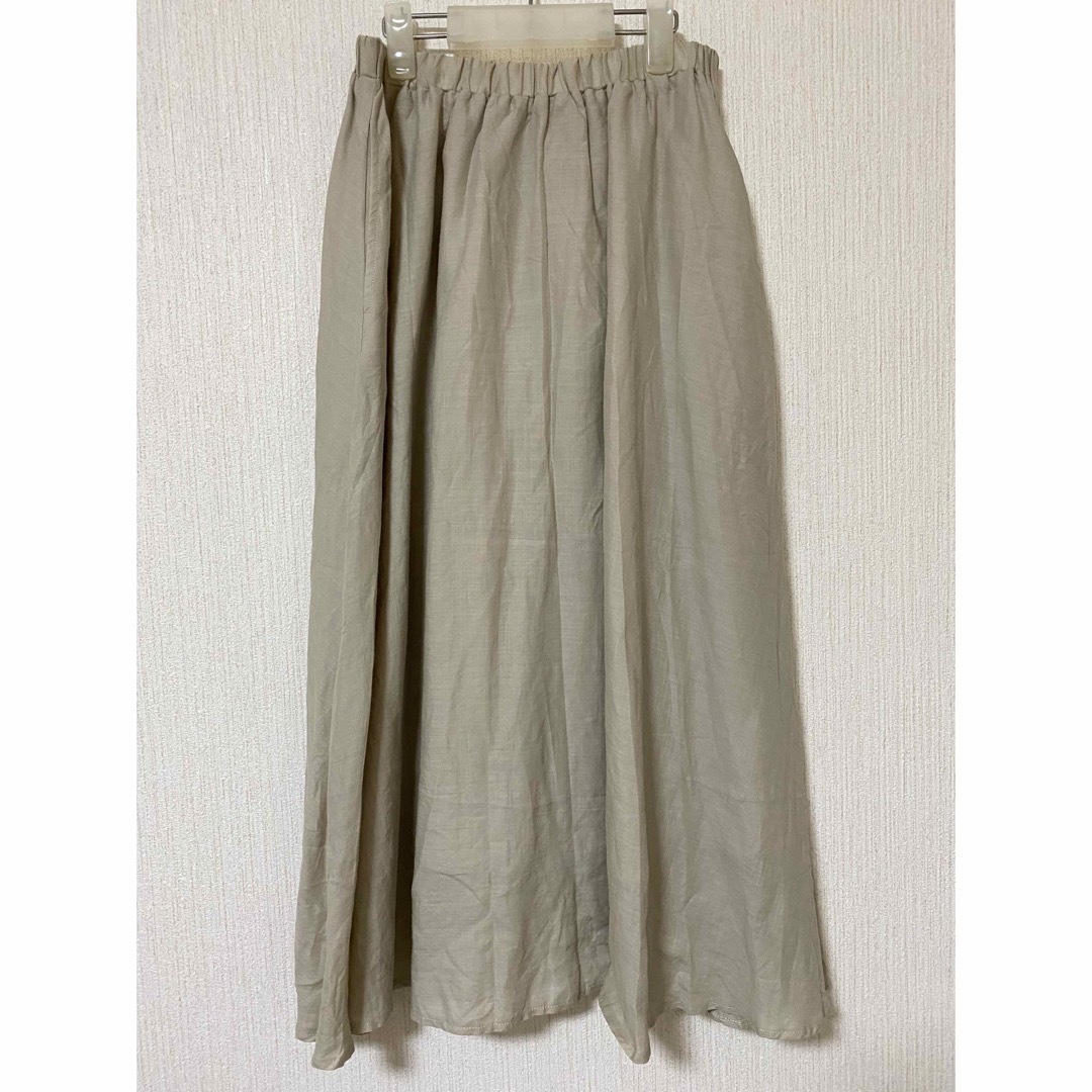 BABYLONE(バビロン)のBABYLONE バビロン ロングスカート 麻 36サイズ レディースのスカート(ロングスカート)の商品写真