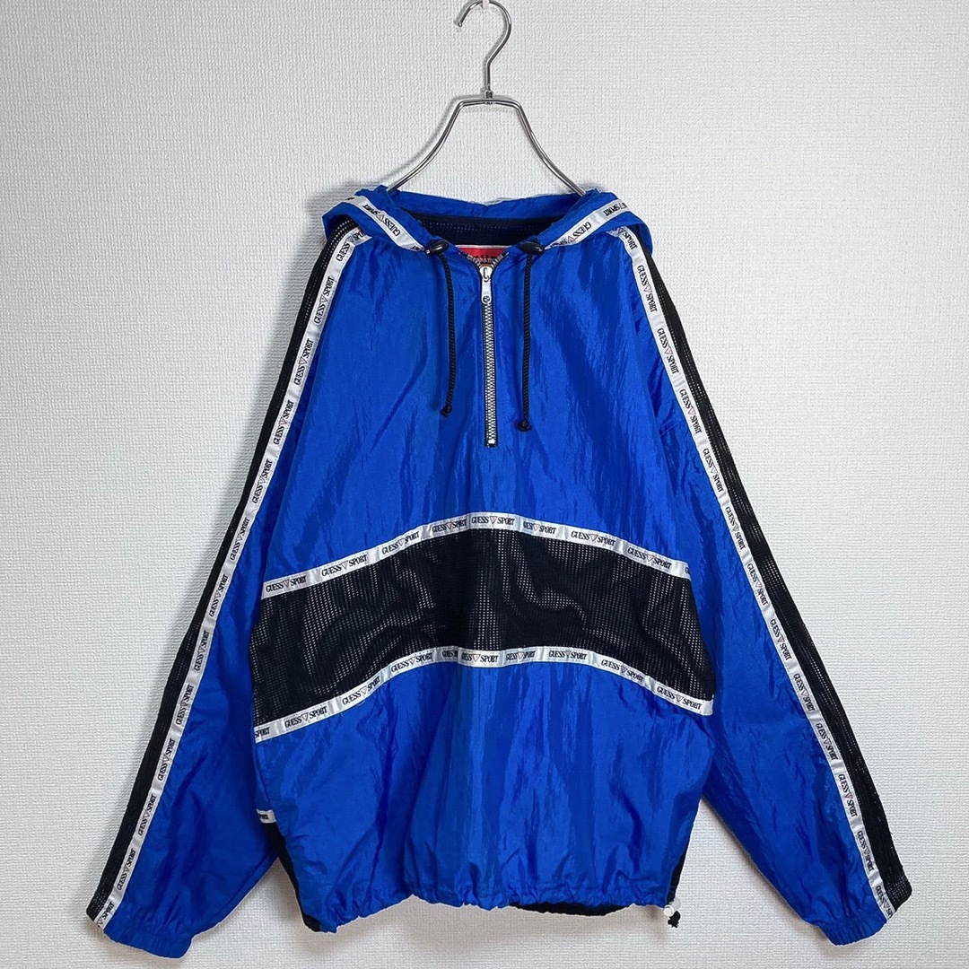 【希少】90s GUESS SPORT/ゲススポーツ ナイロンアノラック