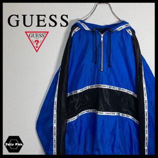 ゲス(GUESS)の【希少】90s GUESS SPORT/ゲススポーツ ナイロンアノラック 古着(ナイロンジャケット)