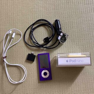 iPod nano 第五世代　充電器つき　初期化済み　おまけつき　送料込み(ポータブルプレーヤー)