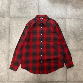 ギャップ(GAP)の90s oldGAP オールドギャップ オンブレチェック ネルシャツ  L(シャツ)