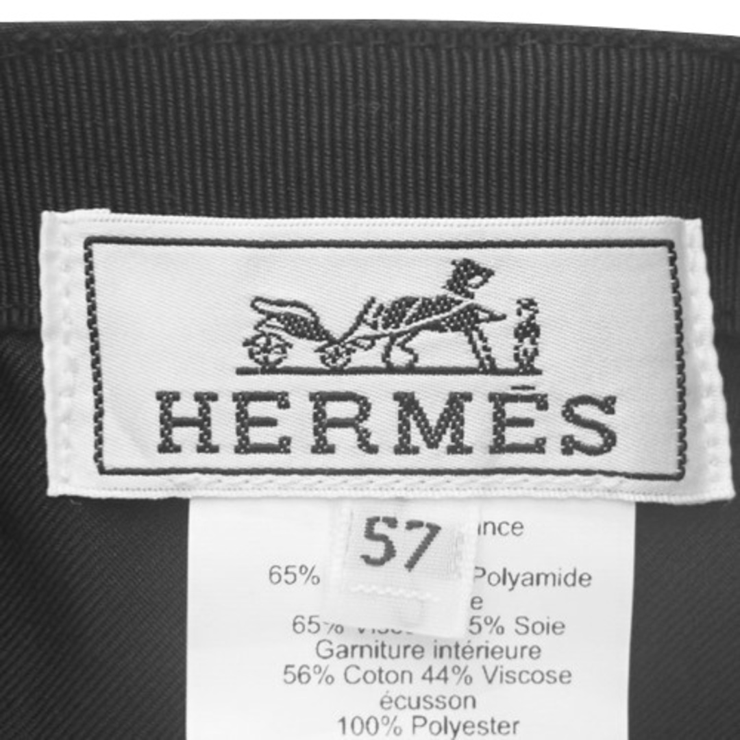 3j31《新品》HERMES エルメス エプロンドール ロゴキャップ 58cm