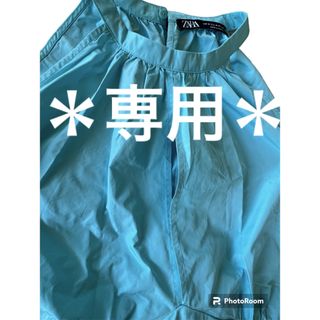 ザラ(ZARA)の＊みしゃこ様専用＊　ザラ　スカイブルー　アメリカンスリーブ　キャミソール(キャミソール)