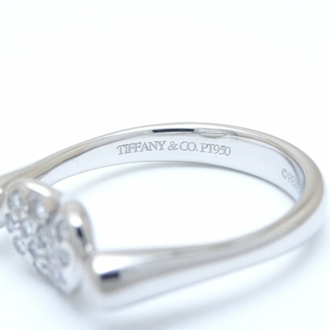 TIFFANY&Co. ティファニー ビーン リング 指輪 ダイヤモンド 8号 Pt950プラチナ/290336【中古】【BJ】