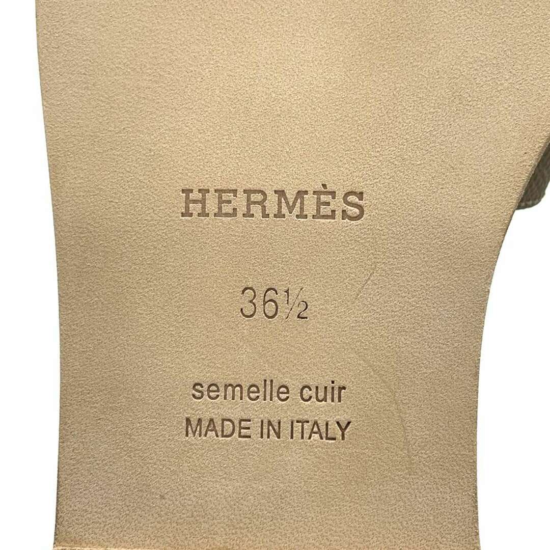 Hermes - エルメス サンダル オラン エトゥープ ヴォーエプソン