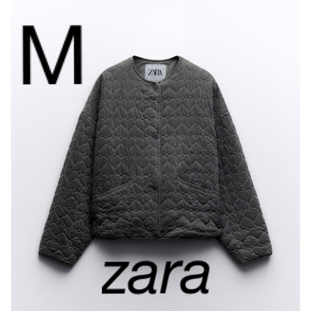 ZARA(ザラ)のZARA パフジャケット　M レディースのジャケット/アウター(ノーカラージャケット)の商品写真