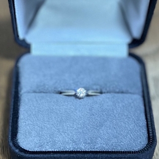 0.250ct リング　プラチナ　ビジュピコ　婚約指輪(リング(指輪))