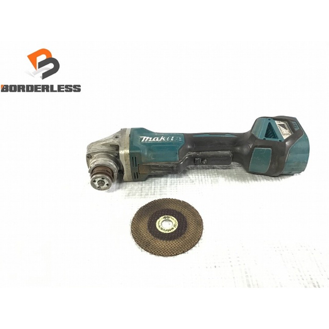 ☆品☆makita マキタ 18V 100mm 充電式ディスクグラインダ GA418D 本体のみ ディスクグラインダー 研磨機 研削 切削 76703