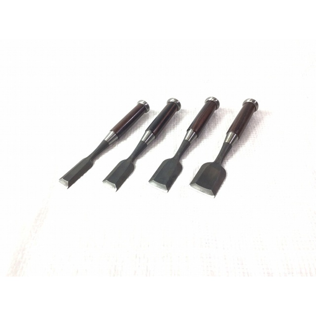 ☆美品☆叩鑿 越孝 別誂追入鑿 10本組鑿 黒丹柄 左官道具 宮大工 ☆美品☆叩鑿 越孝 別誂追入鑿 10本組鑿 黒丹柄 左官道具 宮大工