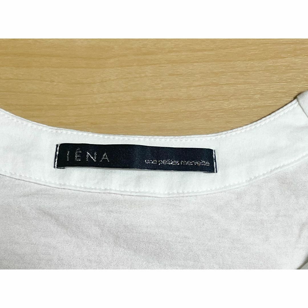 IENA(イエナ)のIENA　レーディス　白　半袖　100%棉　シャツ　カットソー レディースのトップス(カットソー(半袖/袖なし))の商品写真