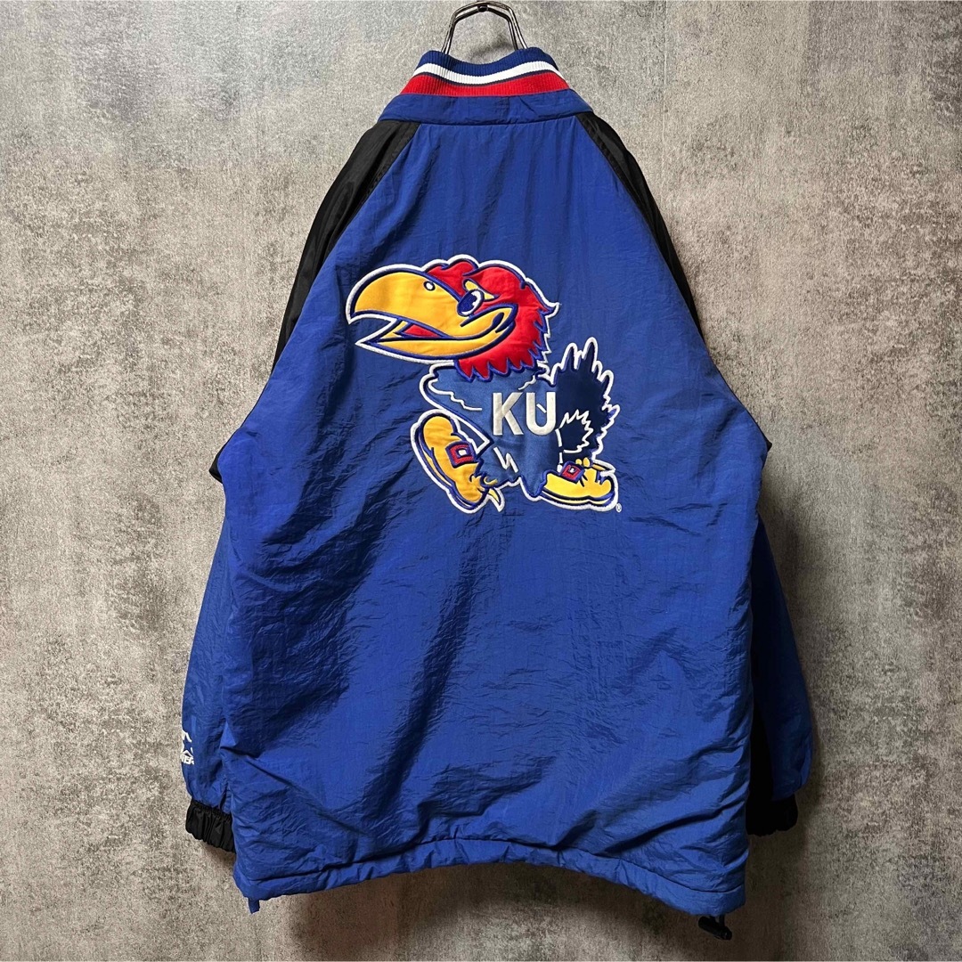 入手困難】スターター カンザス大学 カレッジ刺繍 中綿アノラック
