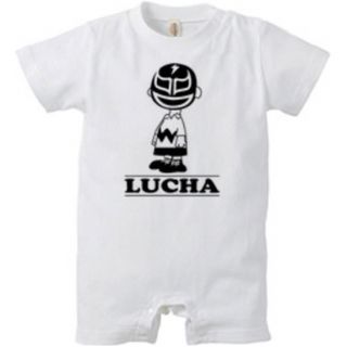 ユナイテッドアスレ(UnitedAthle)のプロレス ロンパース チャーリーブラウン スヌーピー 子供服 Tシャツ 有田哲平(ロンパース)