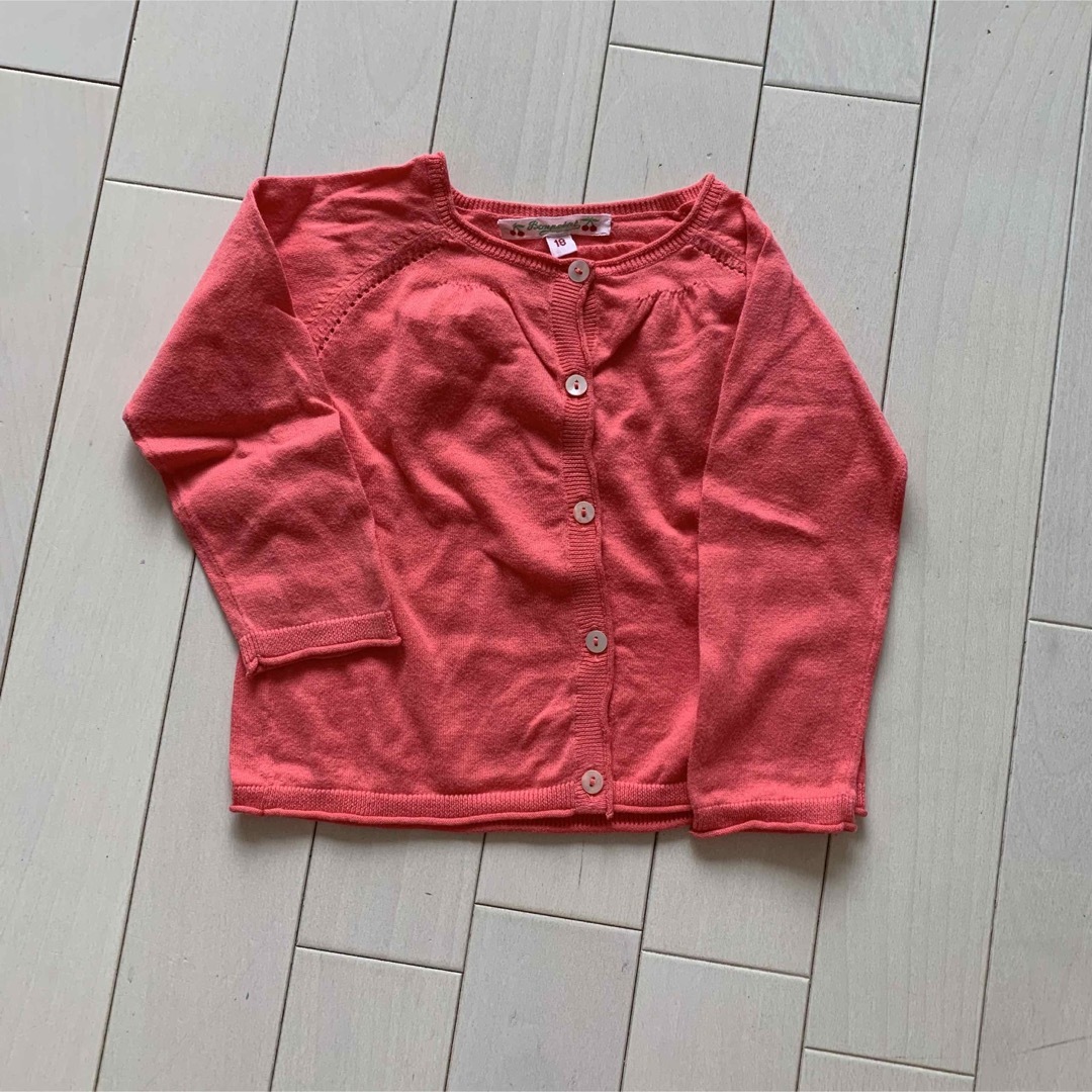 Bonpoint(ボンポワン)のボンポワン　18m ワンピース　カーディガン　セット キッズ/ベビー/マタニティのキッズ服女の子用(90cm~)(カーディガン)の商品写真