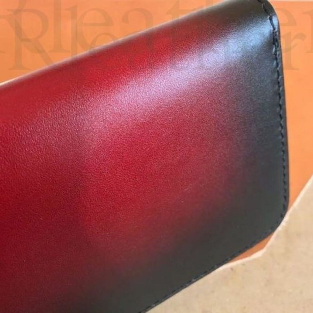 イタリアンレザー 本革 財布 長財布 ラウンドファスナー ハンドメイド #619