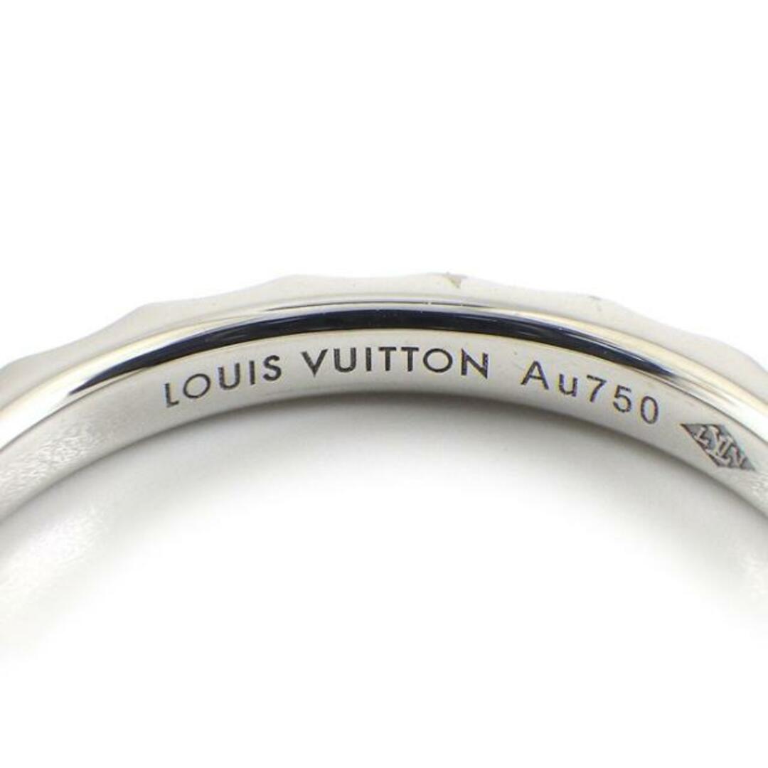 LOUIS VUITTON(ルイヴィトン)のルイ・ヴィトン LOUIS VUITTON リング アリアンス モノグラム アンフィニ Q9F95I 3ポイント プリンセスカット ダイヤモンド 計 0.10ct K18WG 14.5号 / 55 【箱・保付き】 【中古】 レディースのアクセサリー(リング(指輪))の商品写真