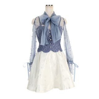 キャバ ドレス ローブドフルール フレア かわいい ゆめかわいい 推し活