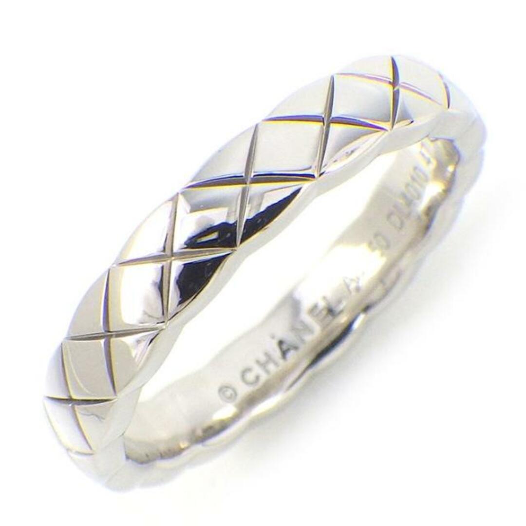 CHANEL - シャネル CHANEL リング ココクラッシュ ミニ J11793 マリッジ バンド マトラッセ キルティング K18WG 6.5号 / #47 【箱・保付き】 【中古】