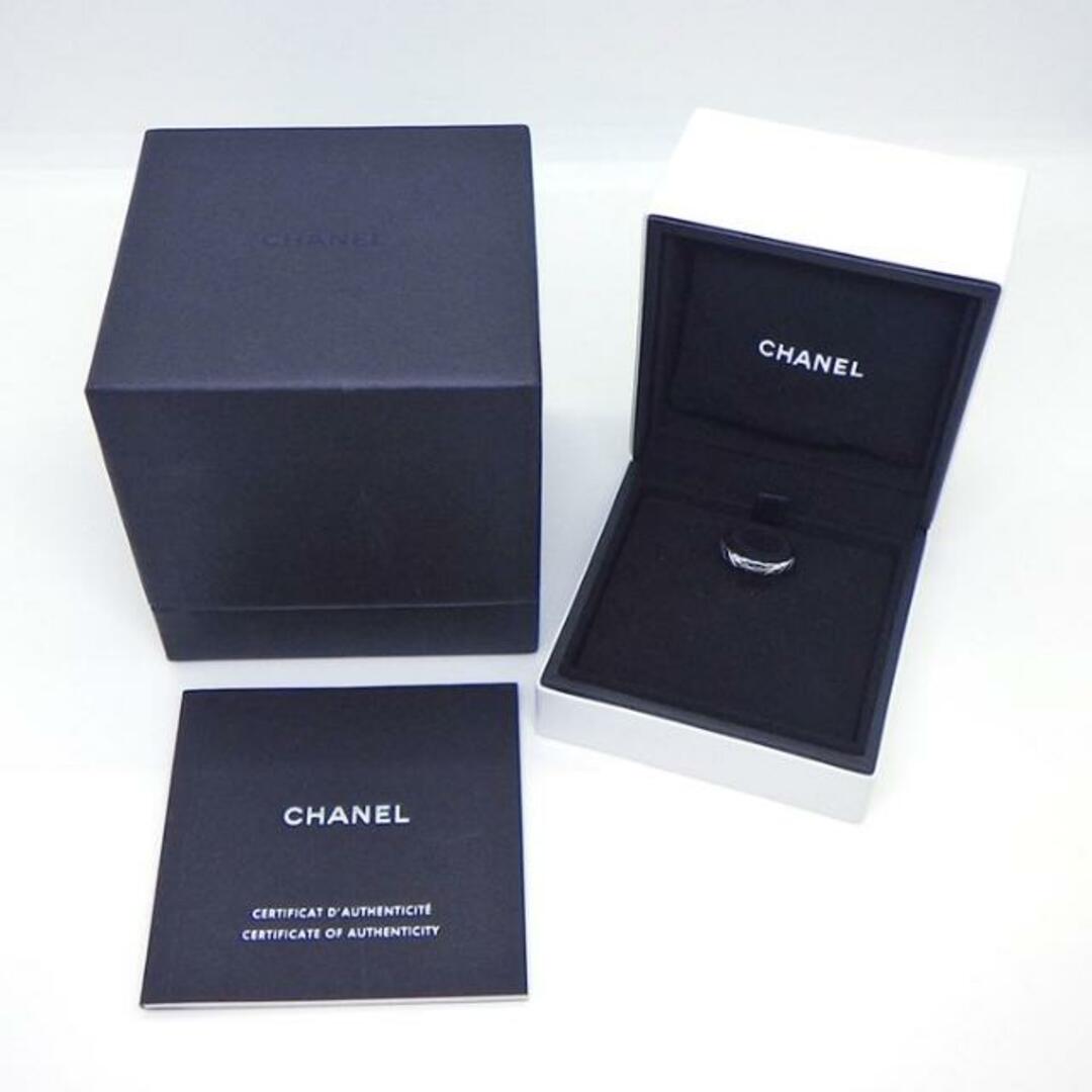 シャネル CHANEL リング ココクラッシュ ミニ J11793 マリッジ バンド マトラッセ キルティング K18WG 6.5号 / #47 【箱・保付き】