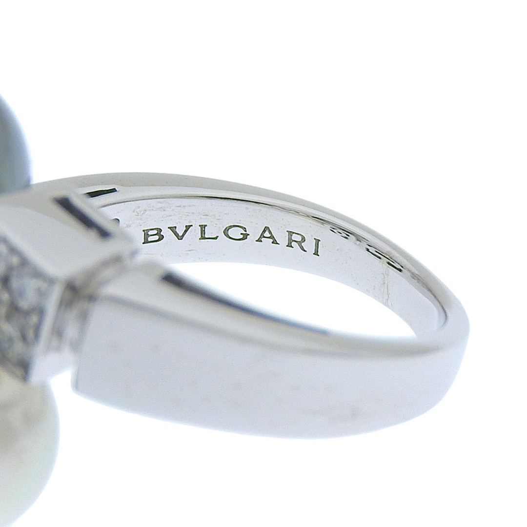 BVLGARI(ブルガリ)の【BVLGARI】ブルガリ ルチア パール K18ホワイトゴールド×ダイヤモンド×真珠 11号 レディース リング・指輪 レディースのアクセサリー(リング(指輪))の商品写真