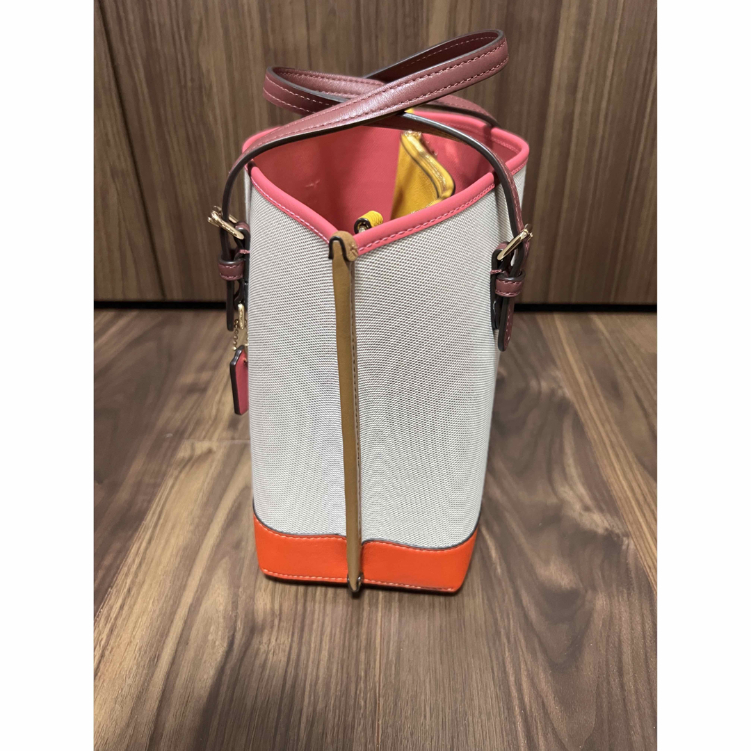 ☆新品未使用☆コーチcoach ナチュラル マンゴー マルチ トートバッグ-
