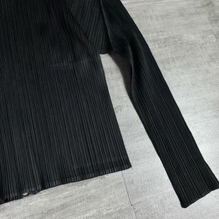 美品 PLEATS PLEASE プリーツプリーズ ダブルジップ ジャケット 黒の