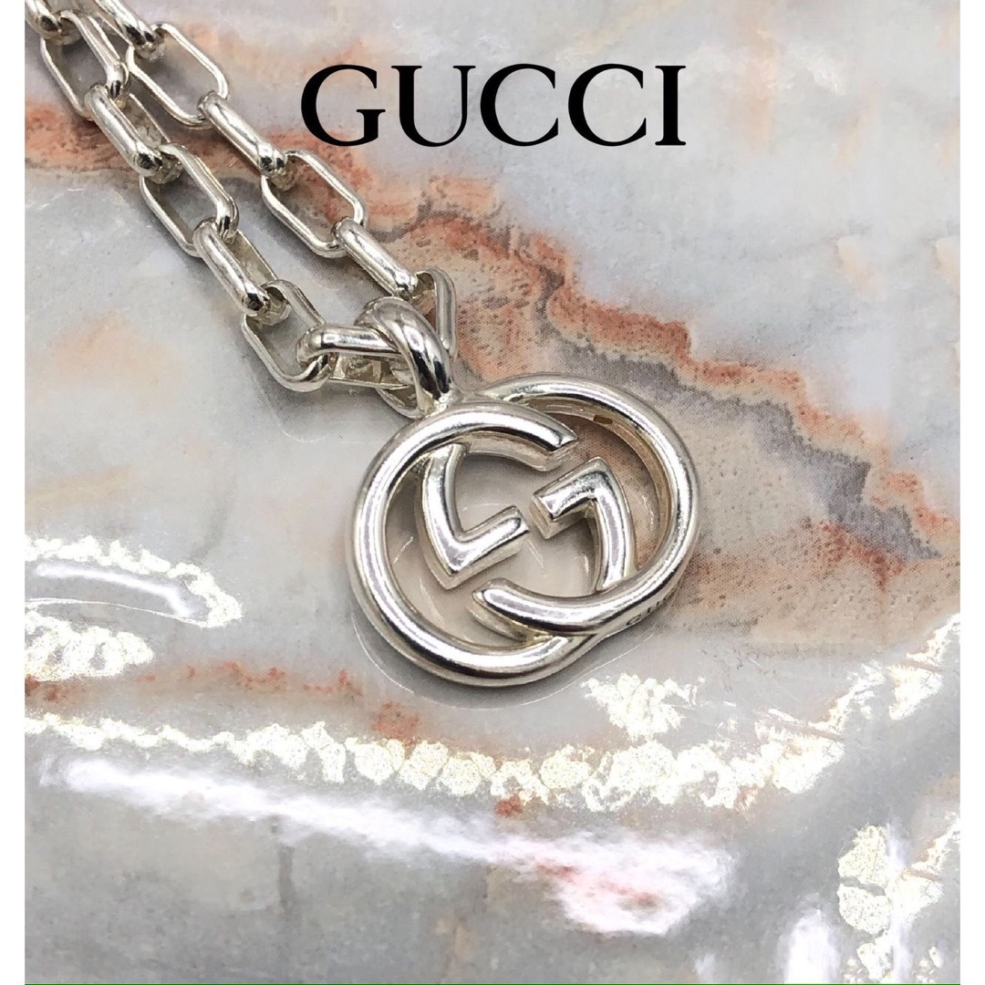 Gucci(グッチ)のGUCCI グッチ インターロッキングG SV925 ネックレス メンズのアクセサリー(ネックレス)の商品写真