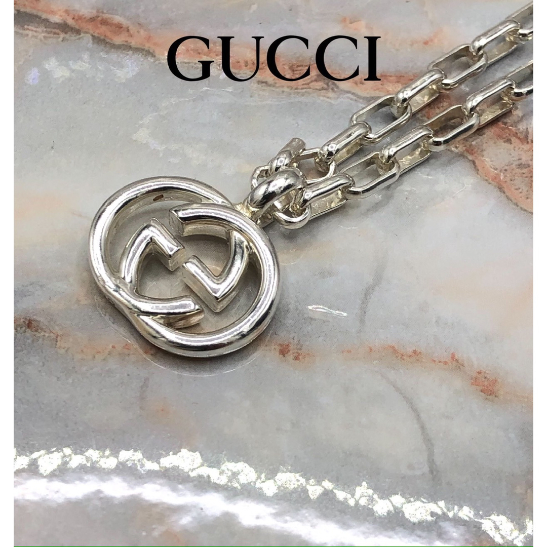 Gucci(グッチ)のGUCCI グッチ インターロッキングG SV925 ネックレス メンズのアクセサリー(ネックレス)の商品写真