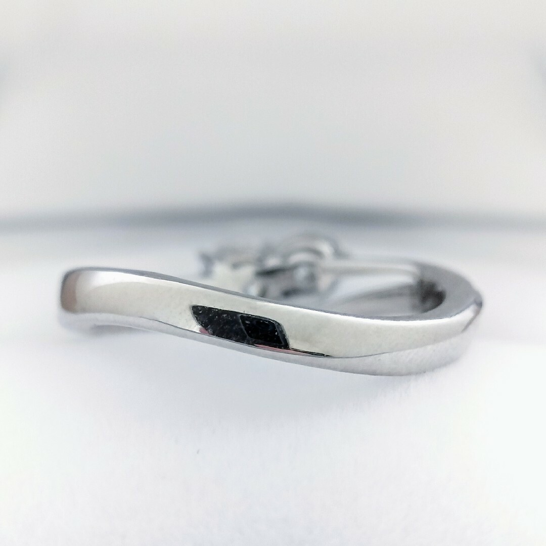 トリロジー ダイヤモンド ウェーブ リング K18WG 1.00ct 3.7g | yoshi