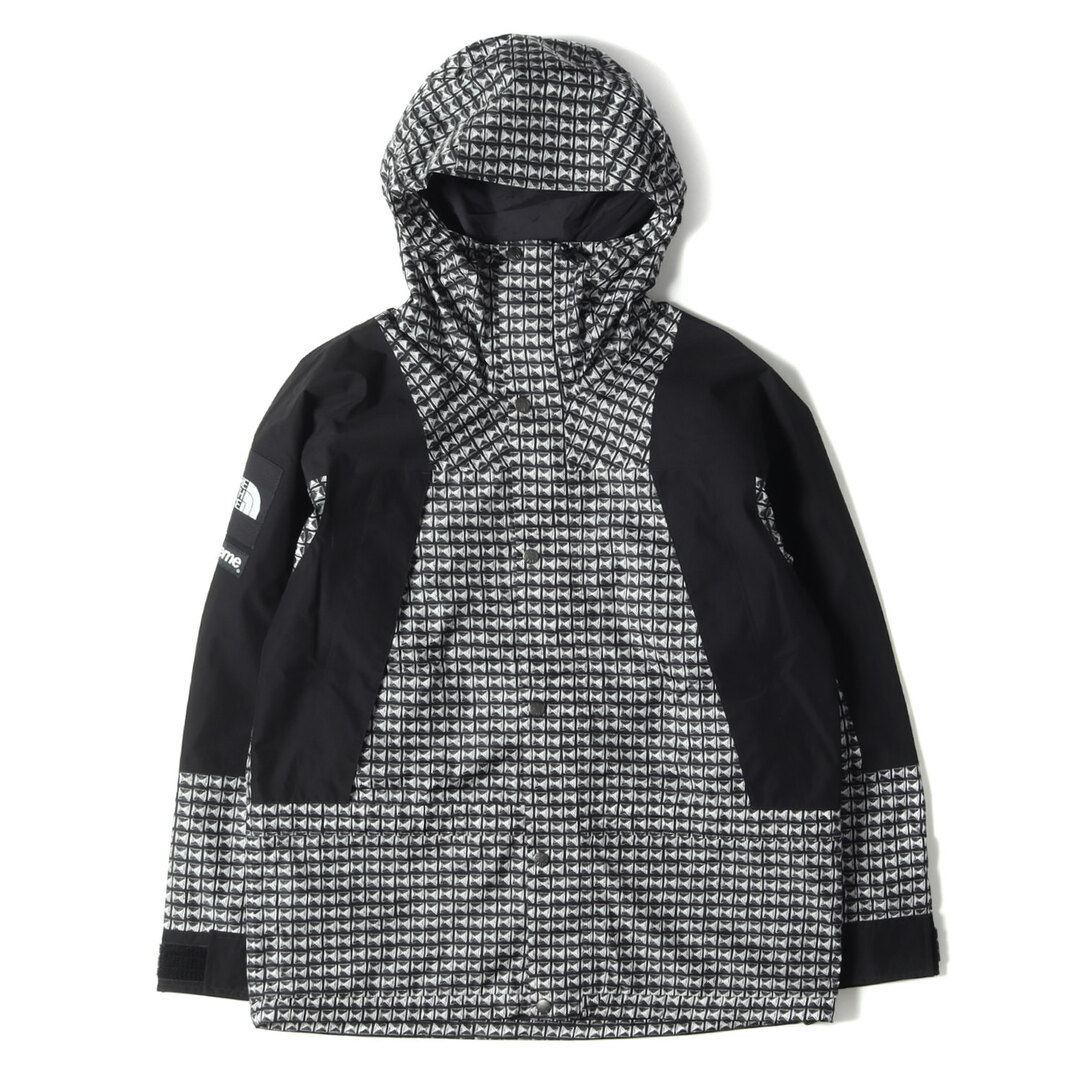 Supreme シュプリーム ジャケット サイズ:M 21SS THE NORTH FACE ノースフェイス スタッズ柄 マウンテン ライト ジャケット Studded Mountain Light Jacket ブラック 黒 アウター ブルゾン コート コラボ 【メンズ】【美品】