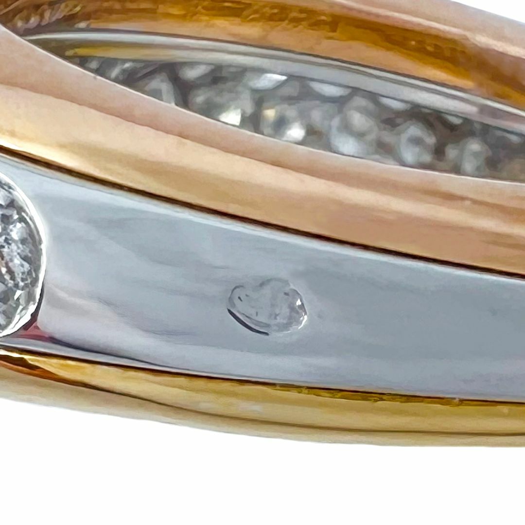 Cartier(カルティエ)のカルティエ　リング　ジュリエット　ダイヤ　K18　3カラー　51　11号　希少 レディースのアクセサリー(リング(指輪))の商品写真