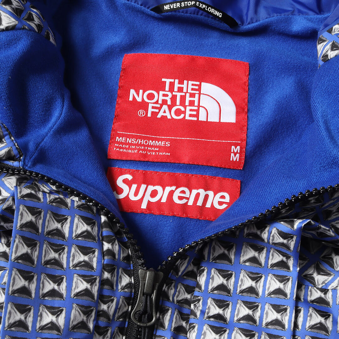 Supreme シュプリーム ジャケット サイズ:M 21SS THE NORTH FACE ノースフェイス スタッズ柄 マウンテン ライト ジャケット Studded Mountain Light Jacket ロイヤル ブルー アウター ブルゾン コート コラボ 【メンズ】【美品】 2